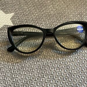 Stylish Cat-Eye Glasses +3.0 Blue light filter NEW